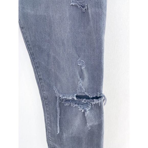 Current/Elliot Women's Cropped Skinny Jeans size 26 Night Wash Distressed - Picture 2 of 10